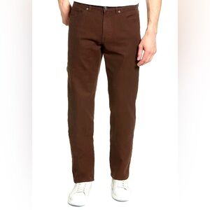 Peter Millar Crown Vintage five-pocket canvas pants in brown, size 40